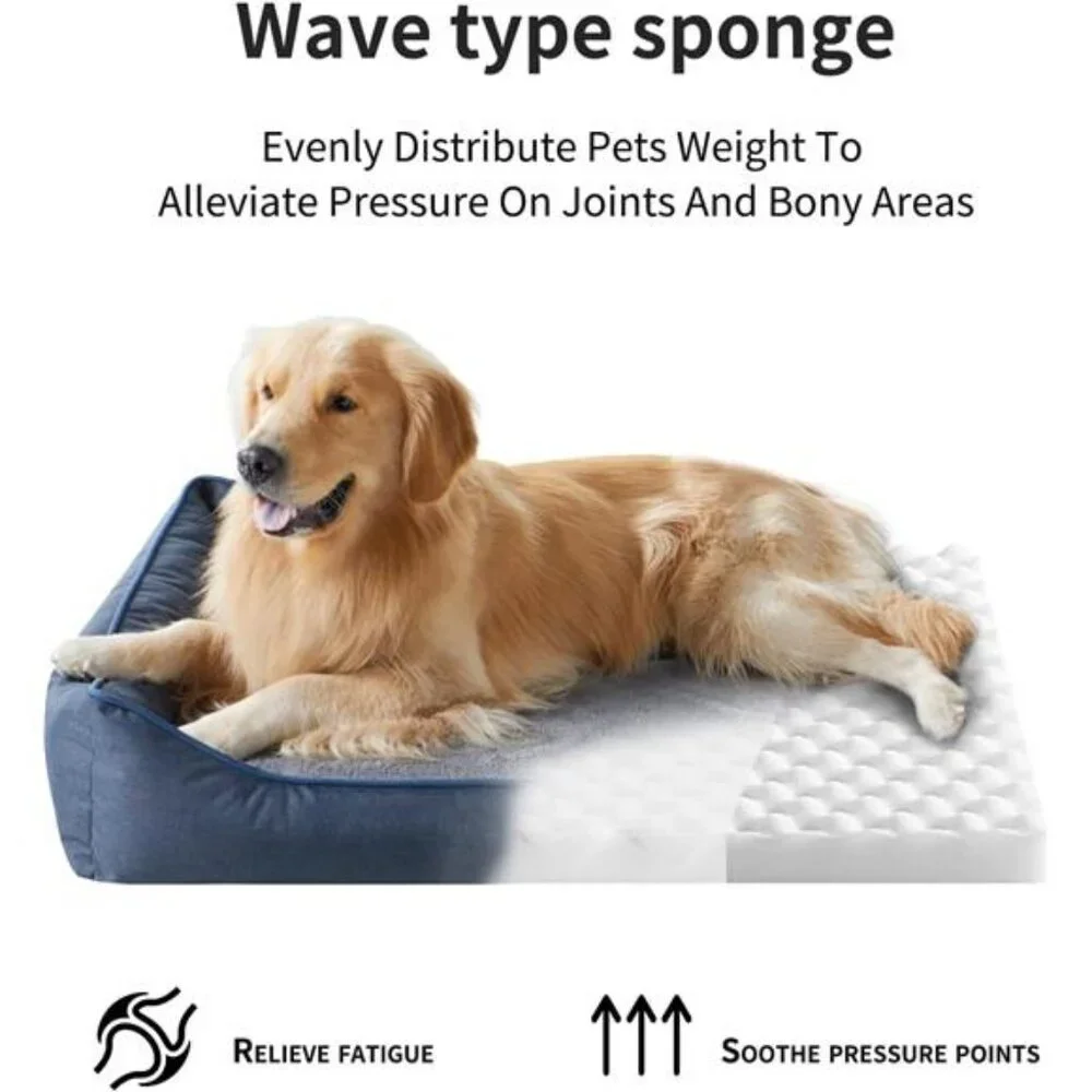 Orthopedic Beds for Medium Dogs, Durable Egg Crate Foam 26.4